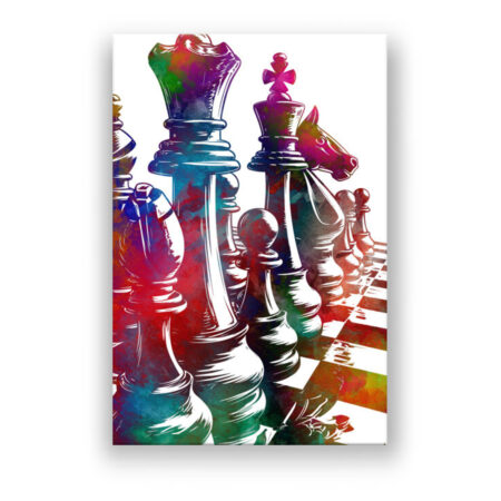 Schach Modern Art Wandbild