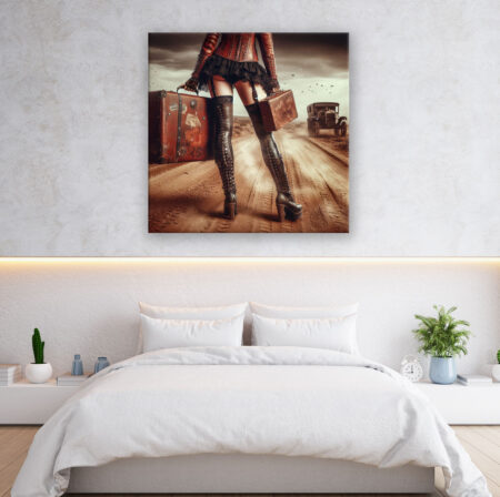 Overknee Human Art Wandbild
