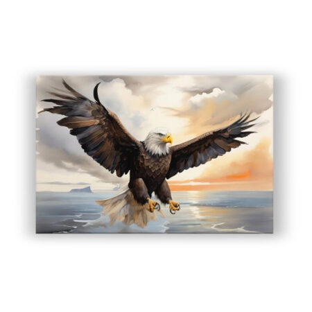 Bald Eagle Brush Painting 1 Fotografie Wandbild