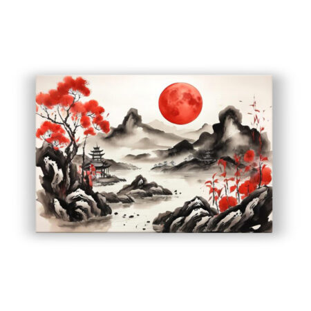 Traditional Chinese Ink Painting 2 Abstrakte Kunst Wandbild