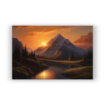 Mountain Sunset 2 Fotografie Wandbild