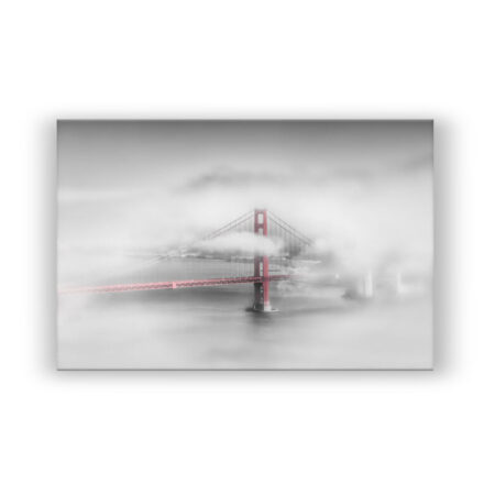 Golden Gate Bridge im Nebel Fantasie Wandbild