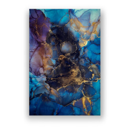 Blue Marble Abstrakte Kunst Wandbild