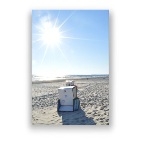 Strandkörbe an der Ostsee Fotografie Wandbild