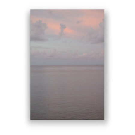 rosa Sonnenuntergang über dem Meer in Sri Lanka Fotografie Wandbild