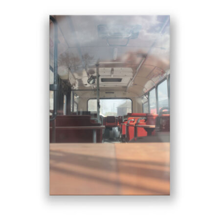 Fenster-Spiegelung in Antwerpen Bus Fotografie Wandbild