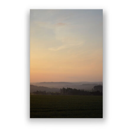 Sonnenaufgang in Thüringen Fotografie Wandbild