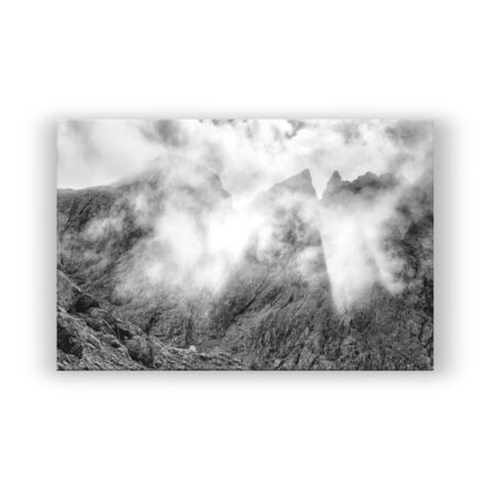 Spiel von Lichtstrahlen mit Wolken Fotografie Wandbild