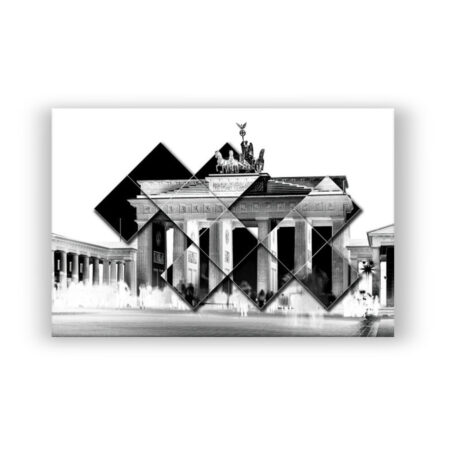 Digital Art des Brandenburger Tors Fotografie Wandbild