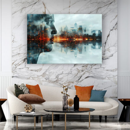 Liberty’s Gaze Over NYC Modern Art Wandbild