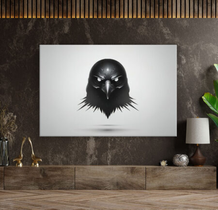 DARK CROW X Abstrakte Kunst Wandbild