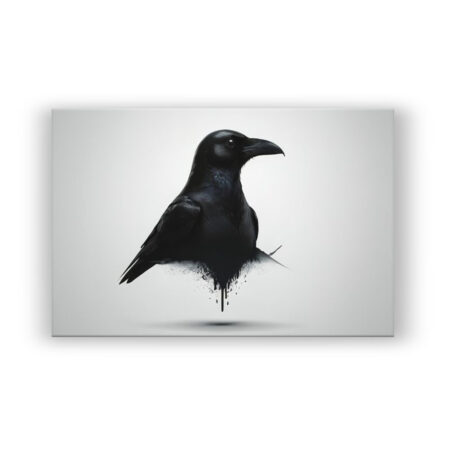 DARK CROW V Abstrakte Kunst Wandbild