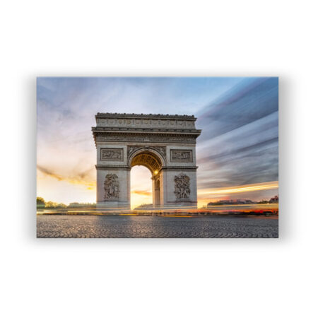 Der Arc de Triomphe zum Sonnenuntergang Fotografie Wandbild