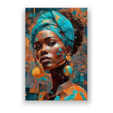 African Woman Malerei Wandbild