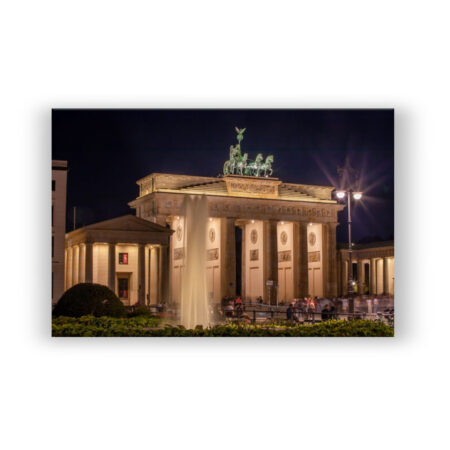 Berlin – Brandenburger Tor bei Nacht Fotografie Wandbild