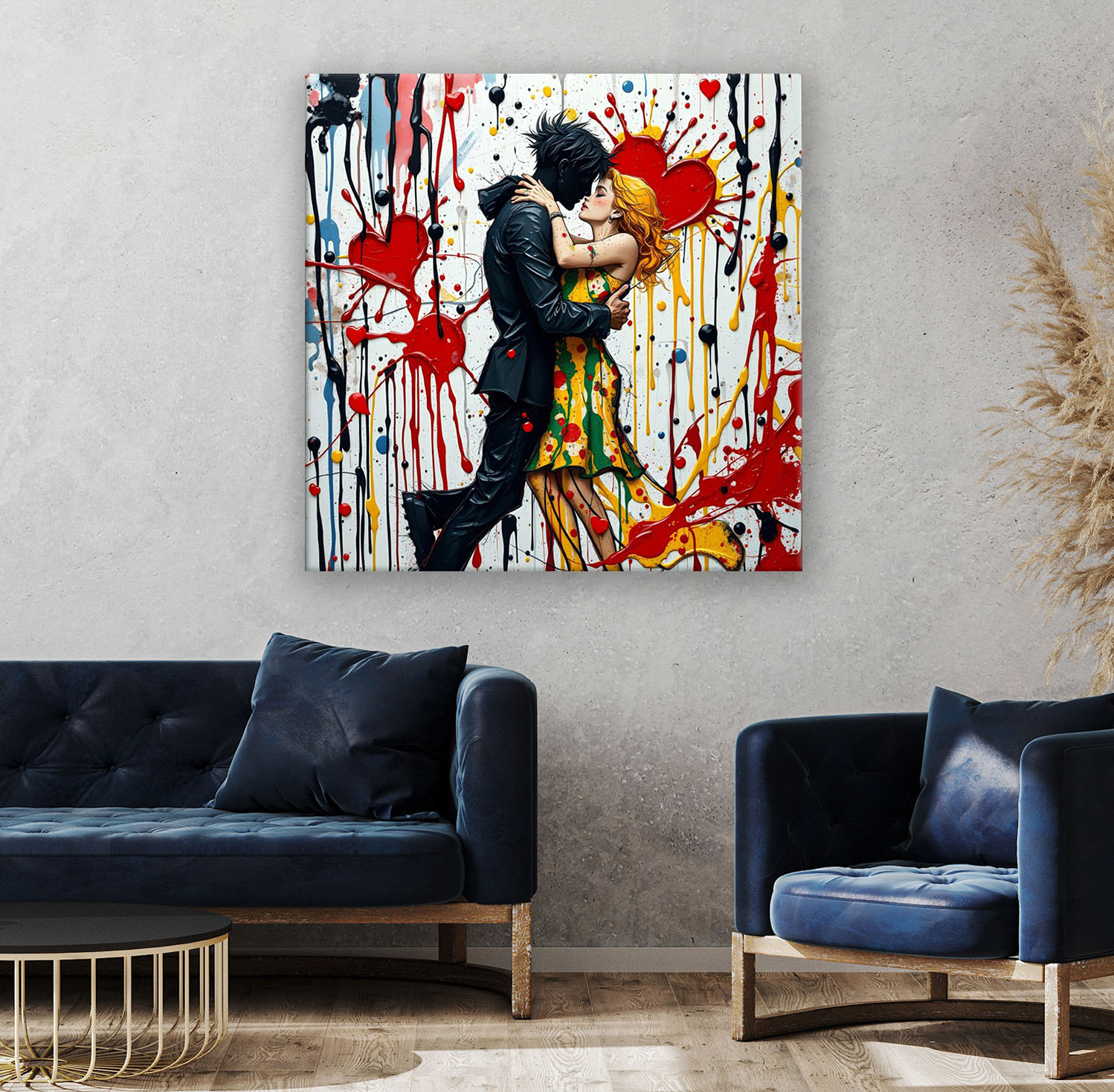 Liebe Wandbild ArtIsGreat Liebe Abstrakte Kunst Wandbild