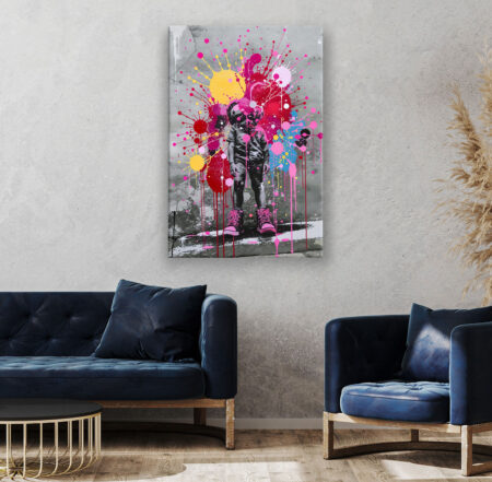 Banksy-Kind Schlafzimmer Wandbild