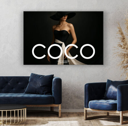 LUXUS COCO FRAU, MODERN KUNST Modern Art Wandbild