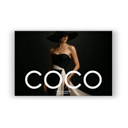 LUXUS COCO FRAU, MODERN KUNST Modern Art Wandbild
