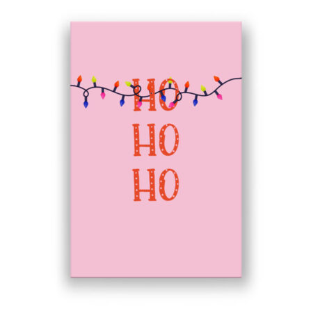 Ho Ho Ho Christmas Light Comic Wandbild
