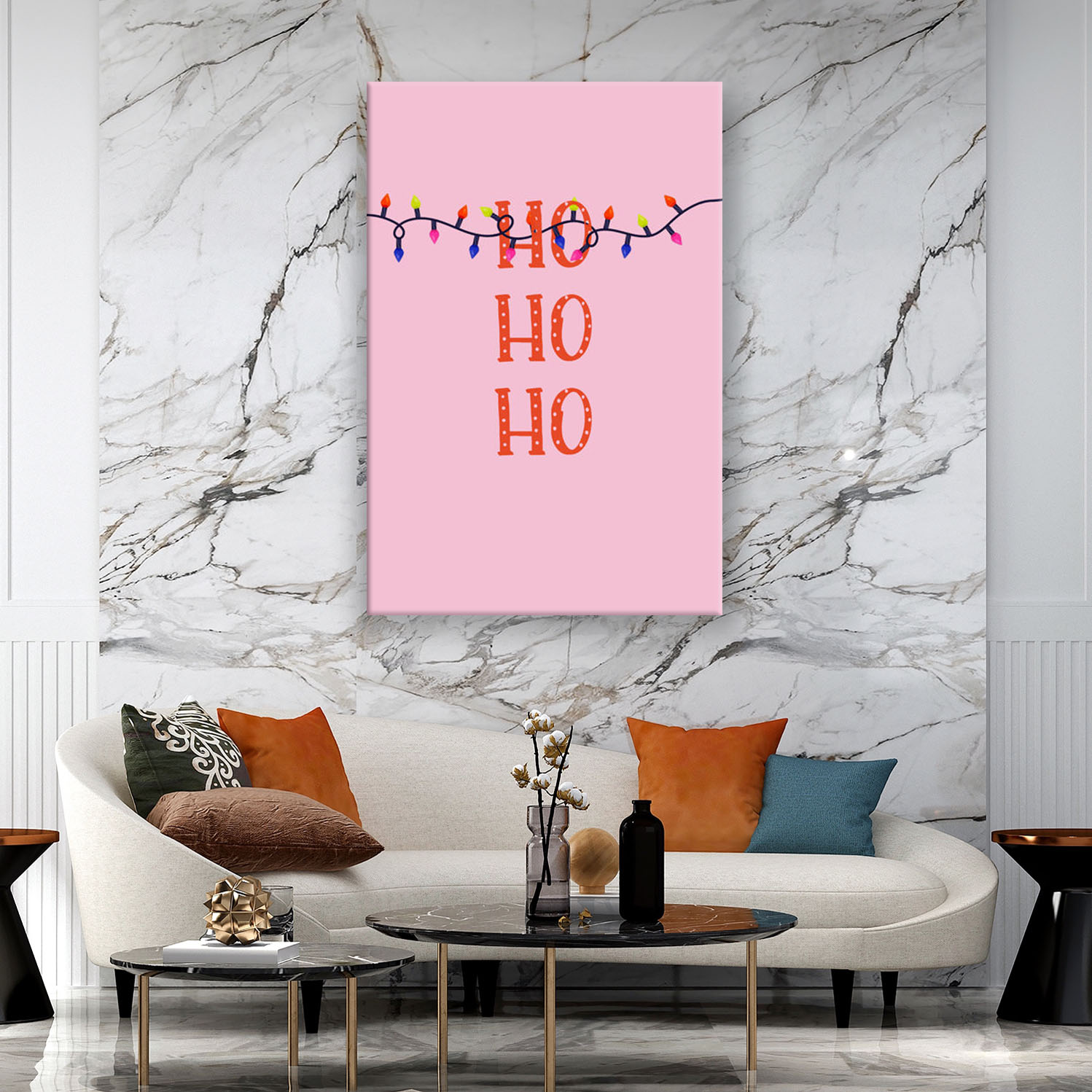 Ho Ho Ho Christmas Light Wandbild ArtIsGreat Ho Ho Ho Christmas Light Comic Wandbild