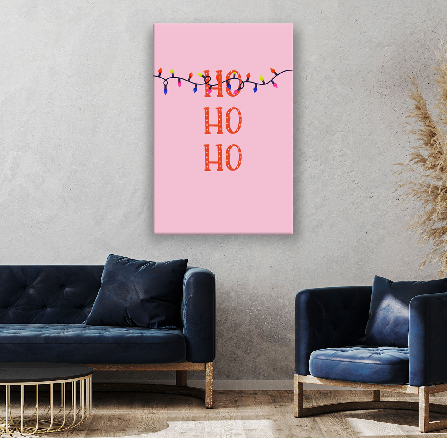 Ho Ho Ho Christmas Light Wandbild ArtIsGreat Ho Ho Ho Christmas Light Comic Wandbild